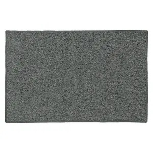 JVL Eden Machine Washable Latex Backed Doormat, 50x80cm,Grey