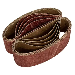 Sealey Sanding Belt 75 x 533mm 24 Grit Aluminium Oxide Resin 5PK WSB53245