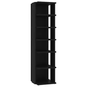 Berkfield Shoe Cabinets 2 pcs Black 27.5x27x102 cm