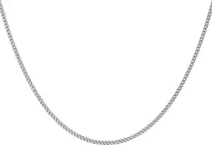 Goldsmiths 9Ct White Gold 45-50cm (18-20') Adjustable Curb Chain - Goldsmiths Necklaces