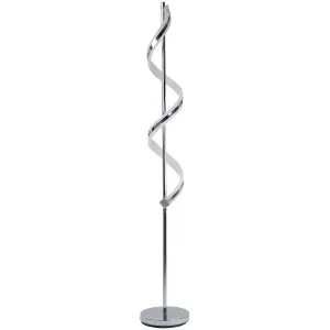 Indie 160cm LED Polished Chrome Floor Lamp