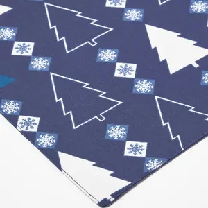 Homescapes Blue Winterland Christmas Table Runner 35 x 180 cm