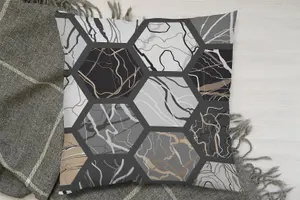 Hexagon marble (Cushion) / 45cm x 45cm