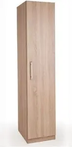 Dunelm Holborn Single Wardrobe, Light Wood, Modern, Natural