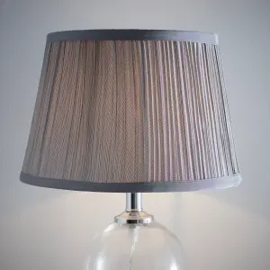 10" Traditional Mushroom Light Shade for Modern Table Lamps and Floor Lamps in Grey