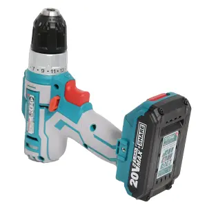 Total Li-Ion 20V Cordless Drill (with Battery & Charger) - TDLI20021E