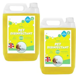 2x Lemon 5L Powerful Concentrated Disinfectant Breaks Down Unwanted Odours Linen Fresh Fragrance