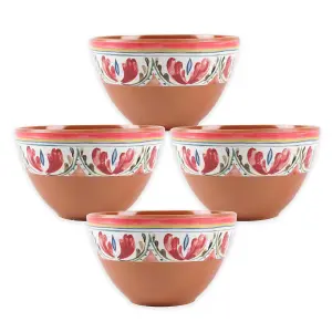 Purely Home Mediterranean Melamine Dipping Bowls - Set of  4