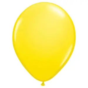 Amscan Latex Metallic Balloons (Pack of 10) Yellow (One Size)