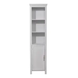 Freestanding Bathroom Tall Cabinet with Magnetic Door 161.5cm H x 40cm W x 30cm D