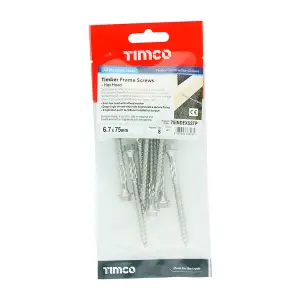 TIMCO Timber Screws Hex Flange Head A4 Stainless Steel - 6.7 x 75 (8pcs)