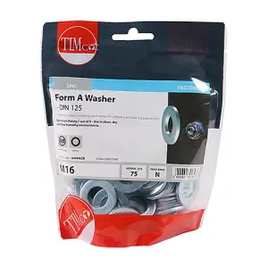 TIMCO Form A Washers DIN125-A Silver - M16 (75pcs)