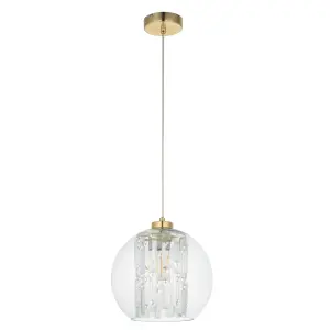 Harbour Studio Mallorie Gold Light pendant, (Dia)250mm