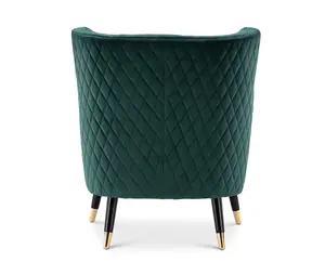 Velvet Emerald Green Alessia Accent Chair