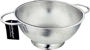 Buckingham Stainless Steel Micro-perforated Deep Colander / Strainer  25.5 cm