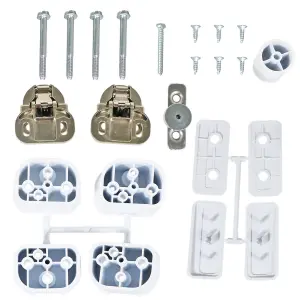 SPARES2GO Integrated Door Hinge Fixing Kit for Hoover HBD HBDOS HBWM HBWS Washing Machine