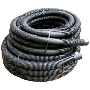 FloPlast Black Waste pipe, (L)25m (Dia)100mm