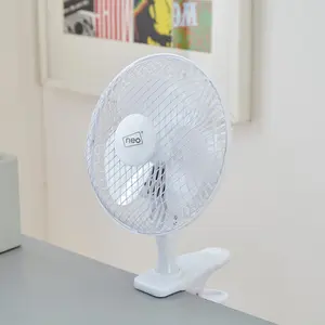 Neo Mini Clip Base Mount Desk Fan - White