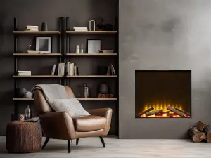 Acantha Aspire 70 SQ Fully Inset Media Wall Electric Fire