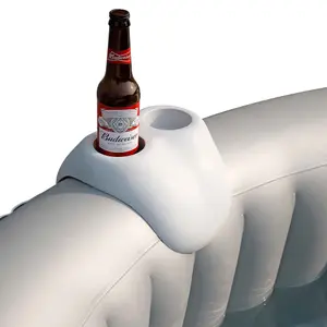 Hot Tub Comfort Pack - Drinks Holder & 2 x Headrests & Inflatable Cushions