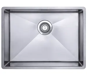 Austen & Co. Sicilia Stainless Steel Large Inset/Undermount Single Bowl Kitchen Sink. Lifetime Guarantee, Fast Delivery