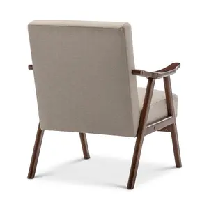 Fabric Linen Beige Selma Accent Chair