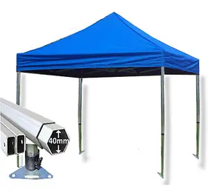 3m x 3m Extreme 40 Instant Shelter Pop Up Gazebos Frame & Canopy - Royal Blue