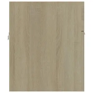 Berkfield Sink Cabinet Sonoma Oak 90x38.5x46 cm Engineered Wood