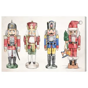 Nutcrackers - Wrapped Canvas Painting 76.2cm H x 114.3cm W x 3.81cm D