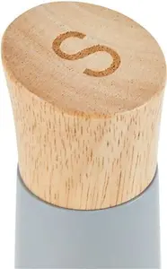 Dunelm Set Of 2 Grey Salt & Pepper Mills, Natural, Wood