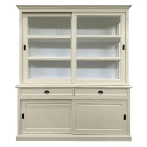 Jacksonport Display Cabinet Cream/White