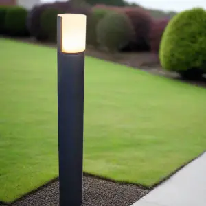 CGC FAITH Dark Grey Cylindrical LED Post Light