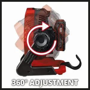 Einhell Cordless Fan 18V Power X-Change Adjustable Airflow 2200rpm Wall Mountable GE-CF 18/2200 Li - Body Only