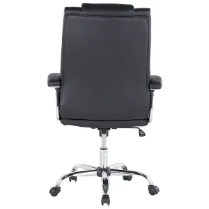 Executive Chair Faux Leather Black ADVANCE