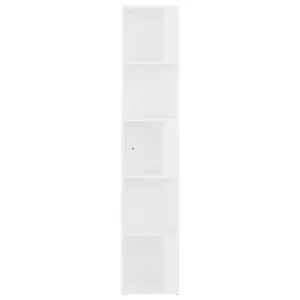 Berkfield Corner Cabinet White 33x33x164.5 cm Engineered Wood