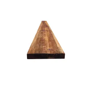 Snowdon Timber Factory Reject DB211208TB Treated Brown Decking Board (L) 2.4m (W) 120mm (T) 21mm 10 Pack