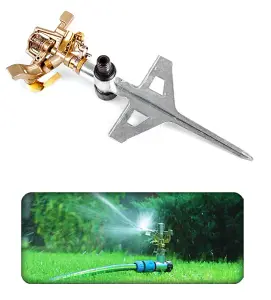 Cellfast Professional Impulse Metal Spike Garden Sprinkler Hozelock Compatible Sprayer