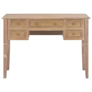 Berkfield Writing Desk Brown 109.5x45x77.5 cm Wood