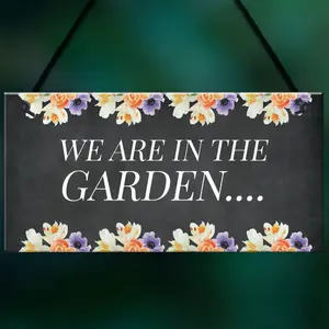 Red Ocean In The Garden Sign Novelty Home Garden Decor Gifts Garden Signs For Your Home