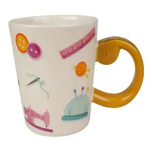 SEWING MUG - Mug: Tape Measure Design - Groves