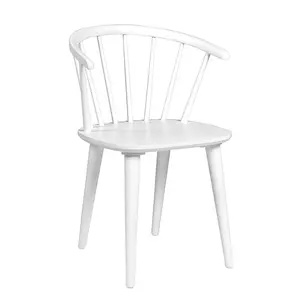 Baek Solid Wood Dining Chair (Set of 2) White