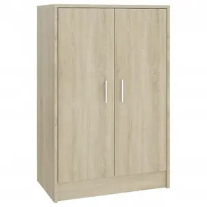 Berkfield Shoe Cabinet Sonoma Oak 60x35x92 cm Engineered Wood