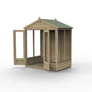 Beckwood Apex Summerhouse 6x4 - Double Door - 5 Windows