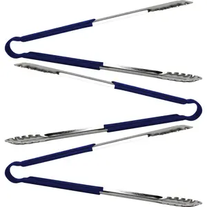 Stainless Steel Tongs 12" (Set of 3) Blue / 30.48cm