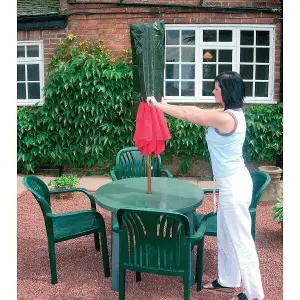 Parasol Cover - Waterproof Laminated Finish - Tough UV Treated - Easy Storage - Protects From Rain And Dust