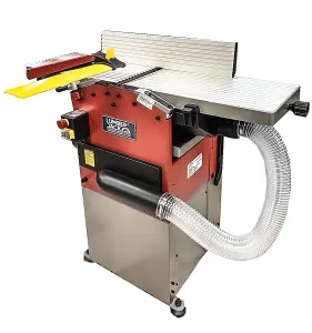 Lumberjack Industrial Heavy Duty Planer Thicknesser Includes Wheels and Integrated Dust Extractor