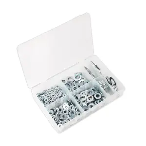 Sealey Flat Washer Assortment Box 495 Pieces M6-M24 Form C Metric AB056WC