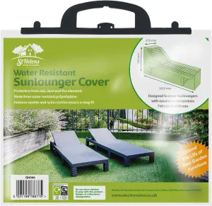 Home Garden Outdoor Water Resistant Outdoor Chair Sun Lounger Cover - GREEN