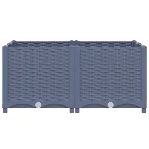 Berkfield Raised Bed 80x80x38 cm Polypropylene