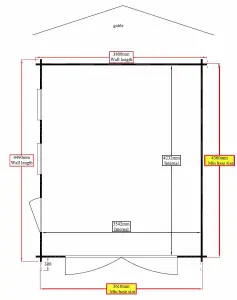 Shire 13x15 Bradenham Wooden Garage